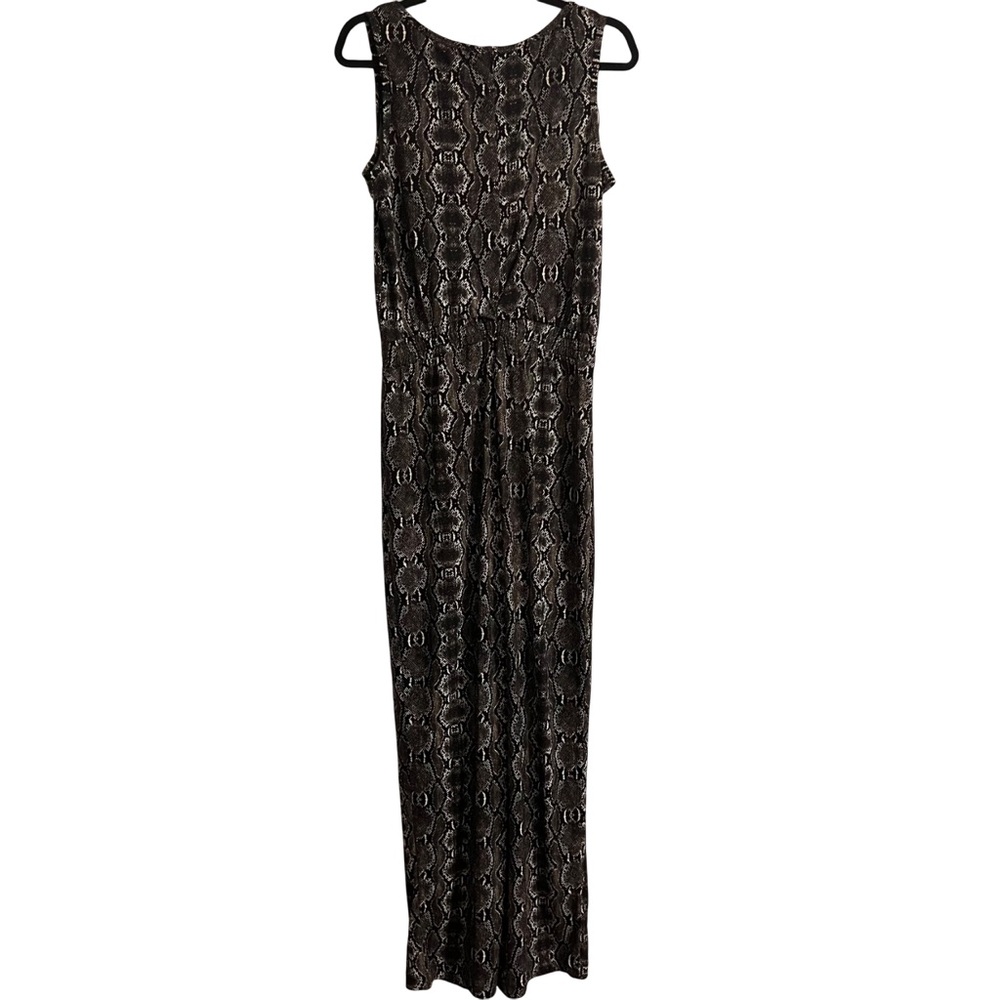 Calvin Klein Snake Print Drawstring Jumpsuit Size… - image 2